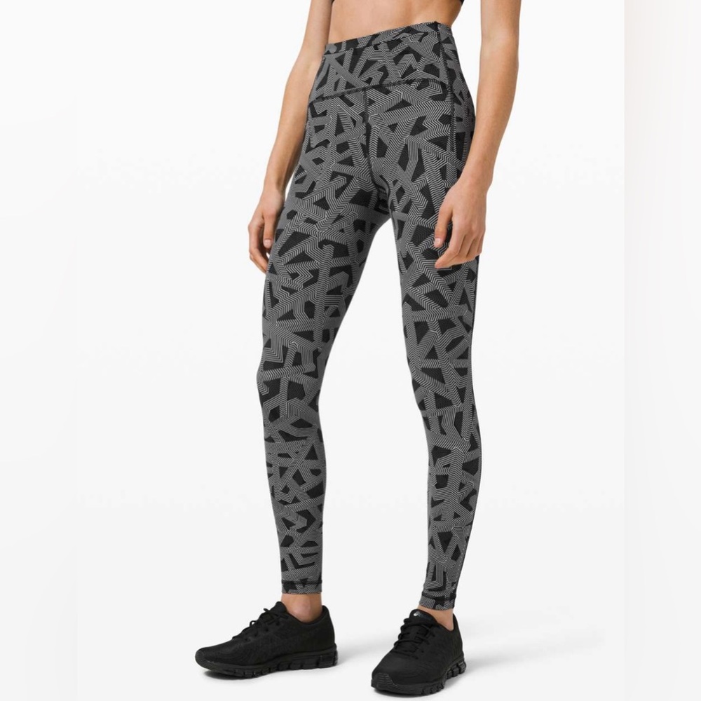 Lululemon Swift Speed High-Rise Tight 28" Textured Labyrinth Black Light Cast 2